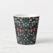 William Morris Blackthorn Floral Art Latte Mok (Voorkant)