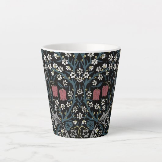William Morris Blackthorn Floral Art Latte Mok (Voorkant)