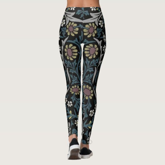 William Morris Blackthorn Floral Art Leggings (Achterkant)
