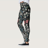 William Morris Blackthorn Floral Art Leggings (Links)