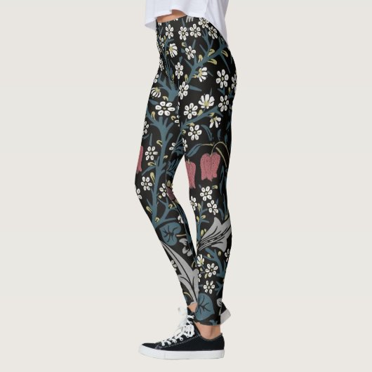 William Morris Blackthorn Floral Art Leggings (Links)