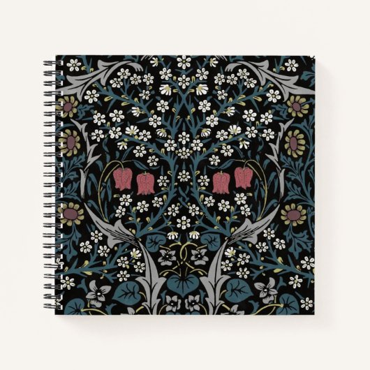 William Morris Blackthorn Floral Art Notitieboek (Voorkant)