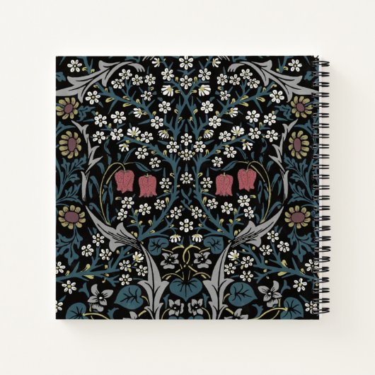 William Morris Blackthorn Floral Art Notitieboek (Achterkant)