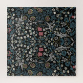 William Morris Blackthorn Floral Art Nouveau Hand- Legpuzzel (Verticaal)