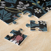 William Morris Blackthorn Floral Art Nouveau Hand- Legpuzzel (Zijkant)