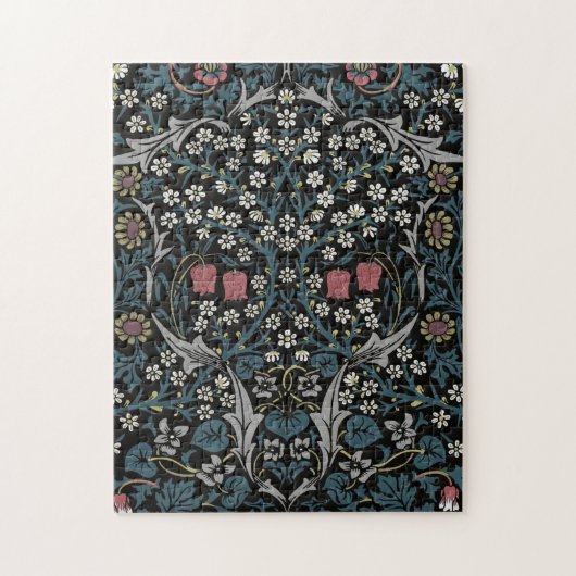 William Morris Blackthorn Floral Art Nouveau Hand- Legpuzzel (Verticaal)