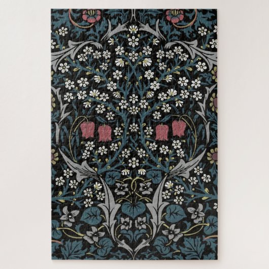 William Morris Blackthorn Floral Art Nouveau Hand- Legpuzzel (Verticaal)
