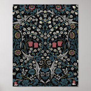 William Morris Blackthorn Floral Art Poster