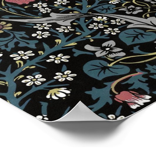 William Morris Blackthorn Floral Art Poster (Hoek)