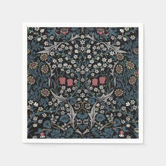 William Morris Blackthorn Floral Art Servet (Voorkant)