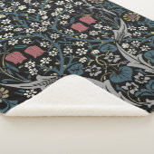 William Morris Blackthorn Floral Art Sherpa Deken (3/4)