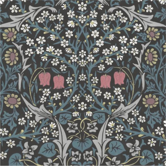 William Morris Blackthorn Floral Art Sticker (Voorkant)