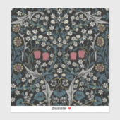 William Morris Blackthorn Floral Art Sticker (Vel)