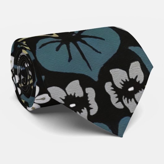 William Morris Blackthorn Floral Art Stropdas (Opgerold)