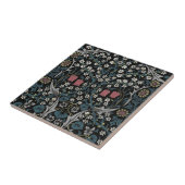 William Morris Blackthorn Floral Art Tegeltje (Zijkant)