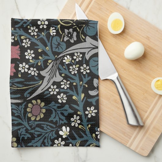 William Morris Blackthorn Floral Art Theedoek (Quarter Fold)