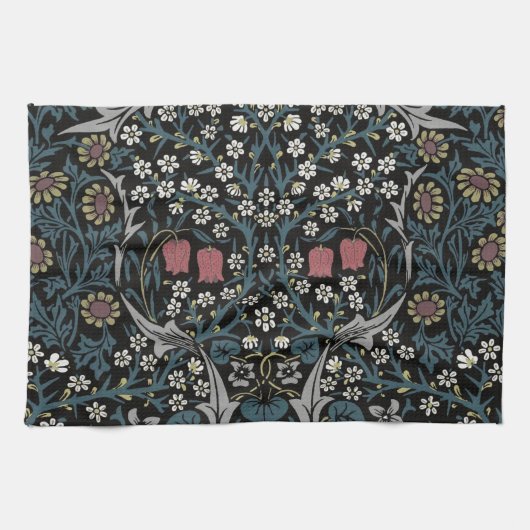 William Morris Blackthorn Floral Art Theedoek (Horizontaal)
