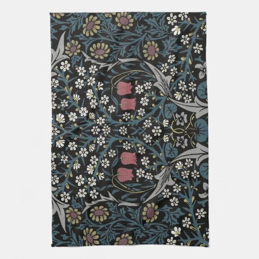 William Morris Blackthorn Floral Art Theedoek (Verticaal)