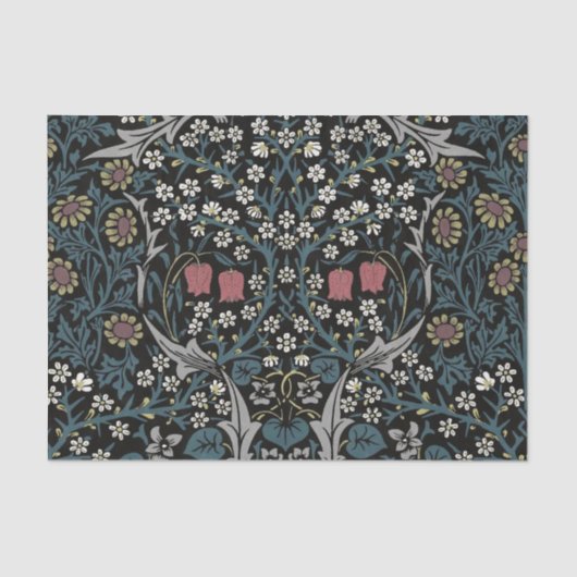 William Morris Blackthorn Floral Art Tissuepapier (Voorkant)