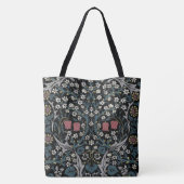 William Morris Blackthorn Floral Art Tote Bag (Achterkant)