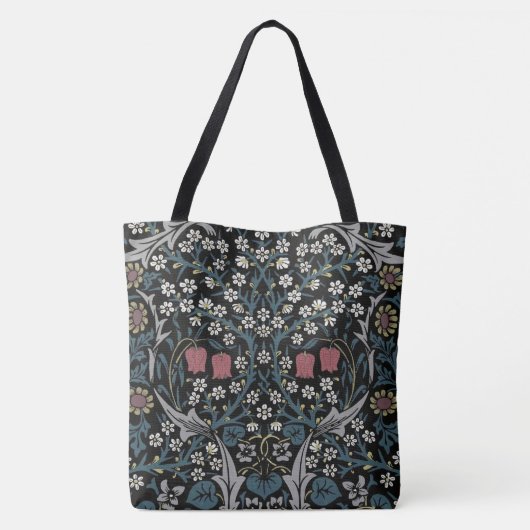 William Morris Blackthorn Floral Art Tote Bag (Achterkant)