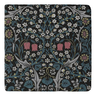 William Morris Blackthorn Floral Art Trivet