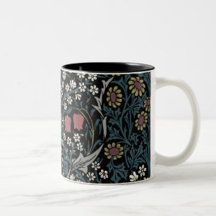 William Morris Blackthorn Floral Art Tweekleurige Koffiemok