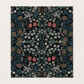 William Morris Blackthorn Floral Art Visitekaartje (Buitenkant ongevouwen)