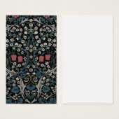 William Morris Blackthorn Floral Art Visitekaartje (Voorkant /achterkant)