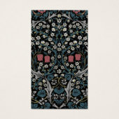 William Morris Blackthorn Floral Art Visitekaartje (Voorkant)