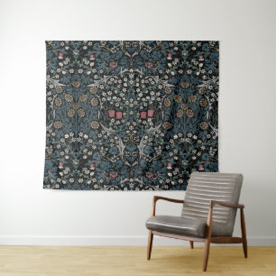 William Morris Blackthorn Floral Art Wandkleed