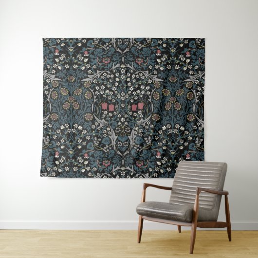 William Morris Blackthorn Floral Art Wandkleed (In Situ (horizontaal))