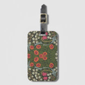 William Morris Blackthorn Garden Flower Classic Bagagelabel (Voorkant (verticaal))