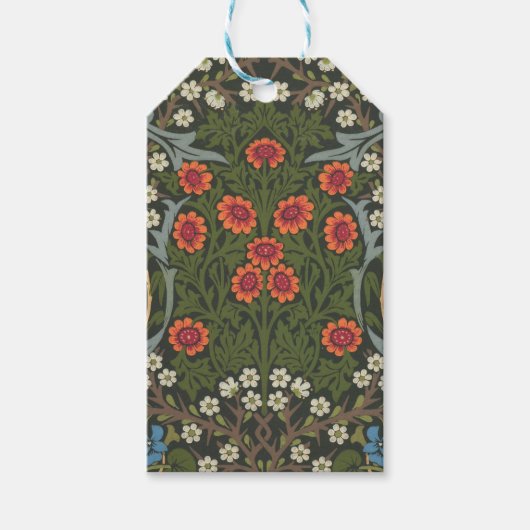 William Morris Blackthorn Garden Flower Classic Cadeaulabel (Voorkant)