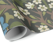 William Morris Blackthorn Garden Flower Classic Cadeaupapier (Rol Hoek)