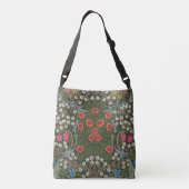 William Morris Blackthorn Garden Flower Classic Crossbody Tas (Achterkant)