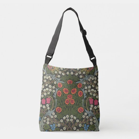 William Morris Blackthorn Garden Flower Classic Crossbody Tas (Voorkant)