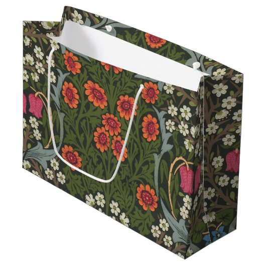 William Morris Blackthorn Garden Flower Classic Groot Cadeauzakje (Voorkant Gekanteld)