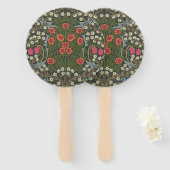 William Morris Blackthorn Garden Flower Classic Handwaaier (Voorkant en achterkant)