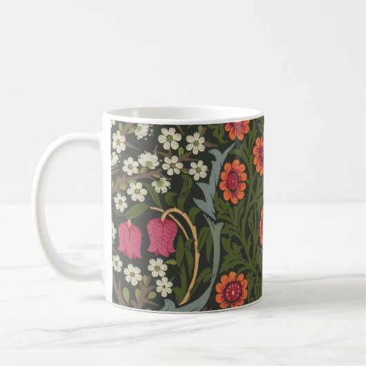William Morris Blackthorn Garden Flower Classic Koffiemok (Links)