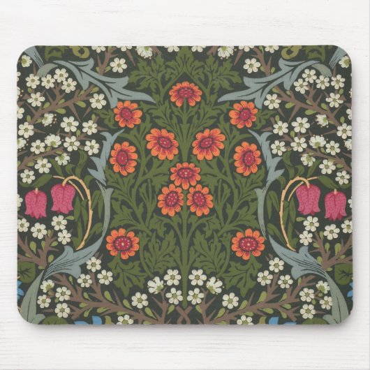 William Morris Blackthorn Garden Flower Classic Muismat (Voorkant)