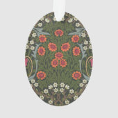 William Morris Blackthorn Garden Flower Classic Ornament (achterkant)