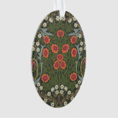 William Morris Blackthorn Garden Flower Classic Ornament (voorkant)