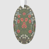 William Morris Blackthorn Garden Flower Classic Ornament (voorkant)