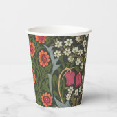 William Morris Blackthorn Garden Flower Classic Papieren Bekers (Achterkant)