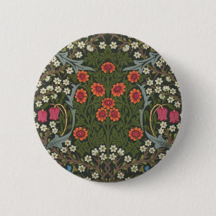 William Morris Blackthorn Garden Flower Classic Ronde Button 5,7 Cm