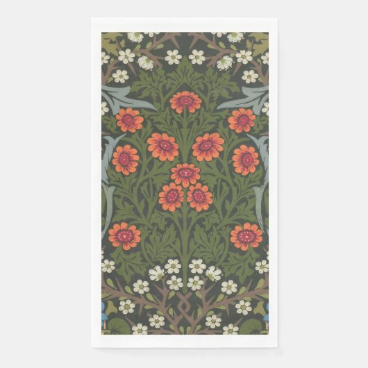 William Morris Blackthorn Garden Flower Classic Servet (Voorkant)