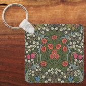 William Morris Blackthorn Garden Flower Classic Sleutelhanger (Voorkant)