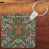 William Morris Blackthorn Garden Flower Classic Sleutelhanger (Achterkant)