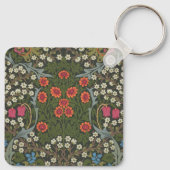 William Morris Blackthorn Garden Flower Classic Sleutelhanger (Achterkant)